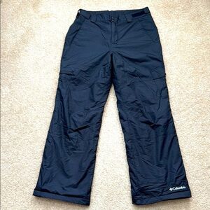 Columbia Women's Insulated Water-Resistant Black Snow Pants Size Medium